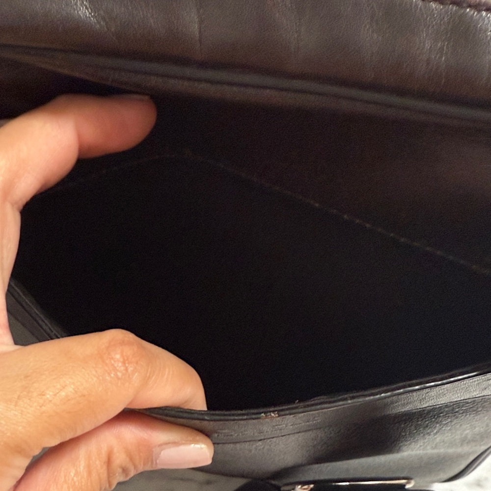 Coach Dark Brown Signature Messenger Bag - Picture 8 of 10